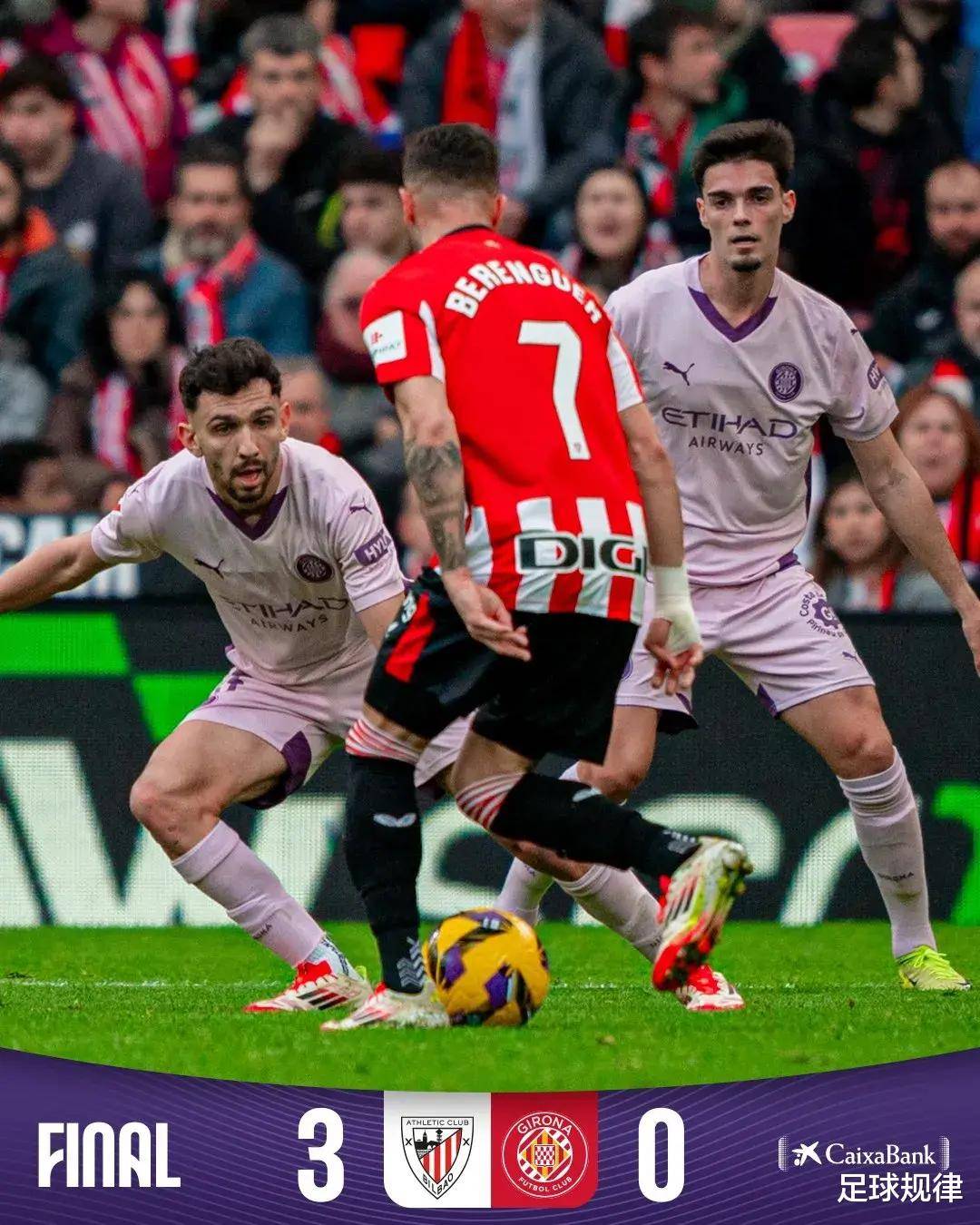 赫罗纳客场大胜，保持不败纪录